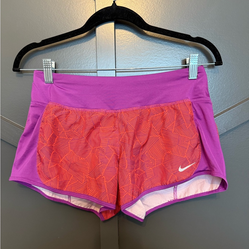 💙Nike Women's Athletic Shorts in Purple and Orange